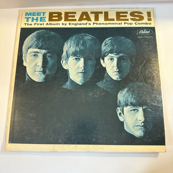 Meet The Beatles LP Capitol T 2047 Vinyl Record RARE Mono High Fidelity Scranton - Picture 1 of 6